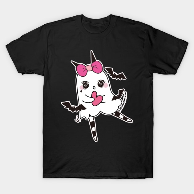 kawaii cute ghosts cute spooky , cute halloween T-Shirt by princessmi-com